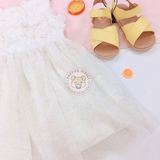 HM Glittery Tulle Dress White
