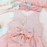 HM Glittery Tulle Dress Light pink