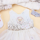 HM Tulle Dress with Sequins White/sequins