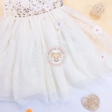 HM Tulle Dress with Sequins White/sequins
