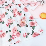 H&M Ruffle-trimmed Jersey Dress White/roses