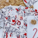 GEORGE Baby Disney Winnie The Pooh Christmas Sleepsuit with Hat