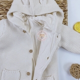 GEORGE Baby Cream Chunky Knit Cardigan