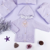 TU Lilac Hooded Cardigan