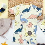 M&S Baby Pure Cotton Dinosaur Romper
