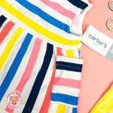 CARTERS 3-Piece Striped Little Short Set