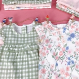 GEORGE Baby Pink Frill Trim Printed Rompers 3 Pack