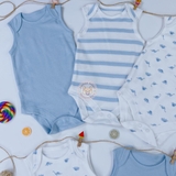 TU CLOTHING Baby Dinosaur Sleeveless Bodysuit 5 Pack
