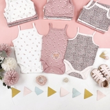 NEXT Baby Baby 3 Pack Vest Bodysuits Pattern