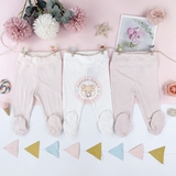 HM 3-pack leggings Light pink/Spotted