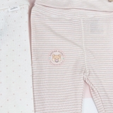 HM 3-pack leggings Light pink/Spotted