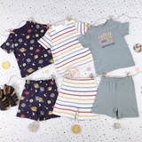 GEORGE Baby Space Theme Printed Short Pyjamas 3 Pack