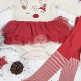 TU Christmas Reindeer Bodysuit, Headband & Tights