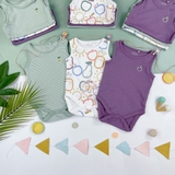 NEXT Baby 3 Pack Short Sleeve Bodysuits Bright Home Grown