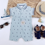 NEXT Baby Baby Romper Polo Mint