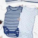 NEXT Baby 4 Pack Vest Baby Bodysuits Star
