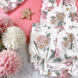 HM Baby Frill-trimmed dungaree shorts