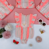 NEXT Baby Coral Stripe Romper