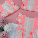 NEXT Baby Coral Stripe Romper