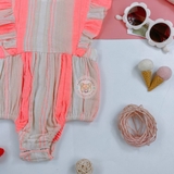 NEXT Baby Coral Stripe Romper