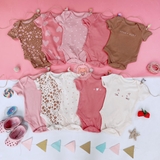GEORGE Baby Printed Envelope Neck Bodysuits 10 Pack