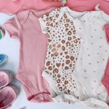 GEORGE Baby Printed Envelope Neck Bodysuits 10 Pack
