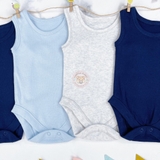 GEORGE Baby Sleeveless Bodysuits 5 Pack
