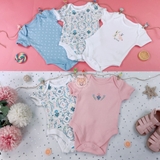 GEORGE Baby Patterned Bodysuits 5 pack