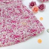 M&S Cotton Floral Smock Dress Pink Mix