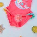 M&S Mermicorns are Real' Slogan Swimsuit Neon Pink