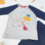 GEORGE Grey Dinosaur Print Shirt Top and Jeans Outfit