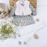 PRIMARK Baby Green floral collared dress