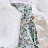 PRIMARK Baby Green floral collared dress