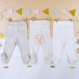 HM Baby Set of 3 pants Light beige/border