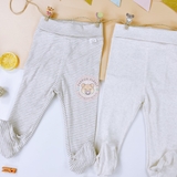 HM Baby Set of 3 pants Light beige/border