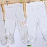 HM Baby Set of 3 pants Light beige/border