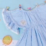 Reserved CHECK COTTON DRESS
