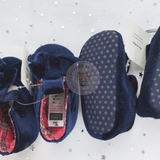 TU Navy Velour Bow Shoes
