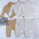 GEORGE Baby Stone Marl Step Hem Tops 3 Pack