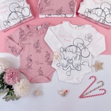 MATALAN Baby Girls 2 Pack Minnie Mouse Frill Bodysuits