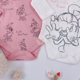 MATALAN Baby Girls 2 Pack Minnie Mouse Frill Bodysuits