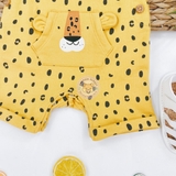 MATALAN Baby Unisex Animal Print Dungarees & Top Set