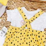 MATALAN Baby Unisex Animal Print Dungarees & Top Set