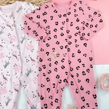 MATALAN Baby Girls 2 Pack Jungle Baby Grows