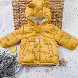GEORGE Baby Disney Winnie the Pooh Yellow Hooded Shower Resistant Coat