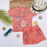 MATALAN Kid Boys Red Paw Patrol Short & T-Shirt Set