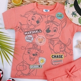 MATALAN Kid Boys Red Paw Patrol Short & T-Shirt Set