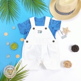 CARTERS 2-Piece Sloth Tee & Shortalls Set