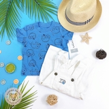 CARTERS 2-Piece Sloth Tee & Shortalls Set