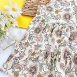 TU CLOTHING Kid Yellow Floral Crinkle Dress